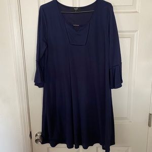 Flowy blue dress
